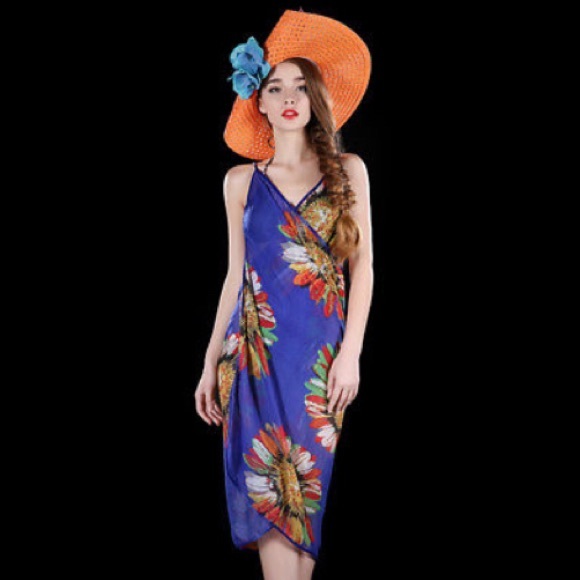 Dresses & Skirts - NWT chiffon beach Strap Backless Summer dress